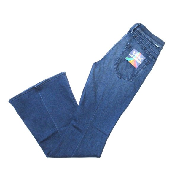 NWT Mother Lovin Superstition in If The Vans A Rockin' Stretch Flare Jeans 32 - Picture 10 of 13